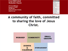 Tablet Screenshot of greathillumc.org